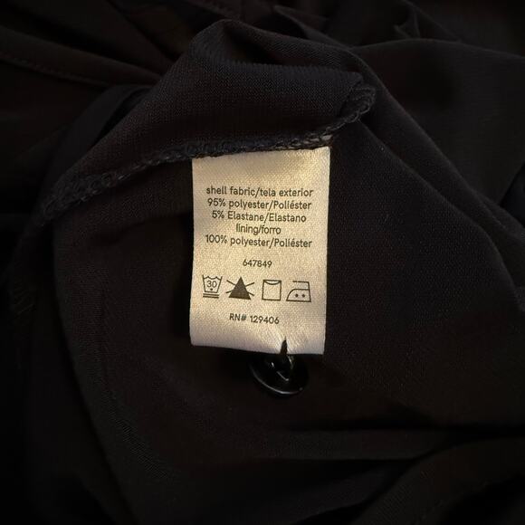 NWOT Venus Black Romper with Maxi Overlay - Picture 9 of 9